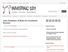 Tablet Screenshot of investing501.com